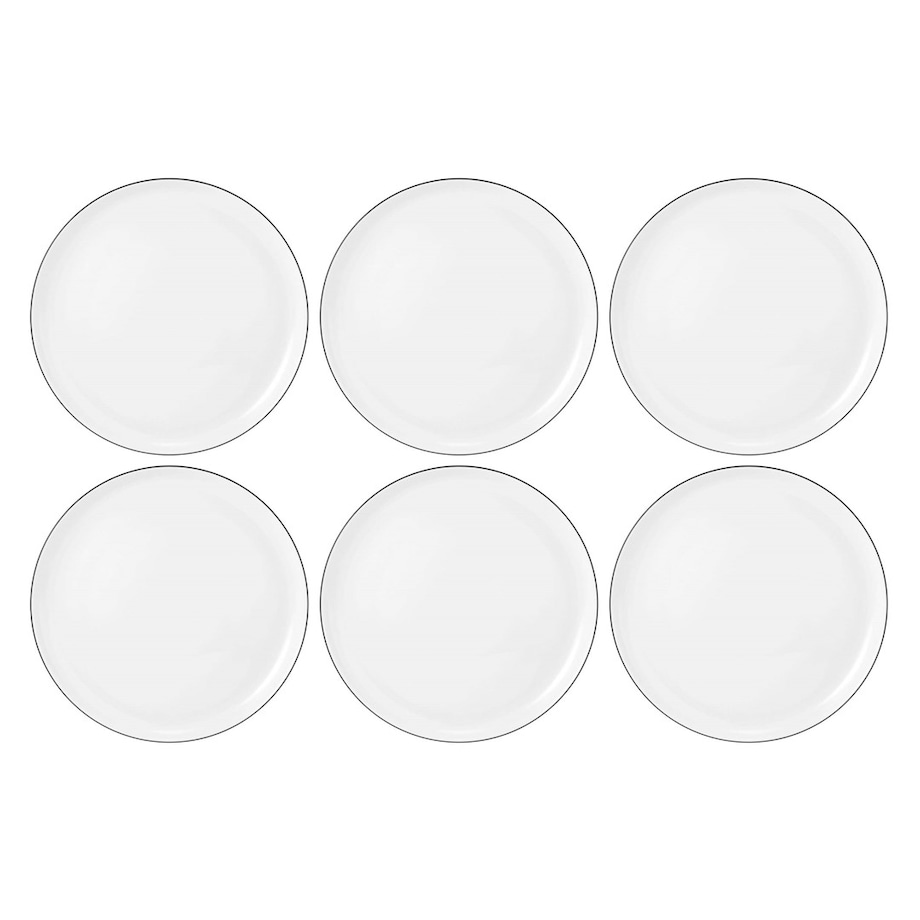 SELTMANN LIDO BLACK LINE Zestaw 6 talerzy obiadowych 26 cm