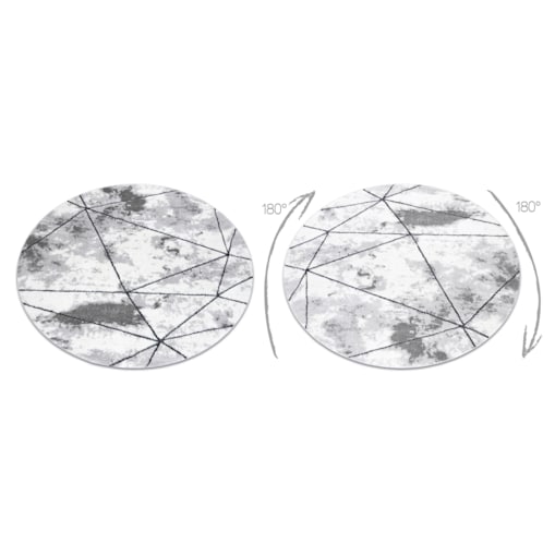 Dywan nowoczesny COZY Polygons Koło, koło 200 cm