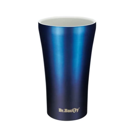 Kubek termiczny na kawę Dr.Bacty Apollo 2.0 - Smacznej kawusi - 360 ml - Monaco Blue