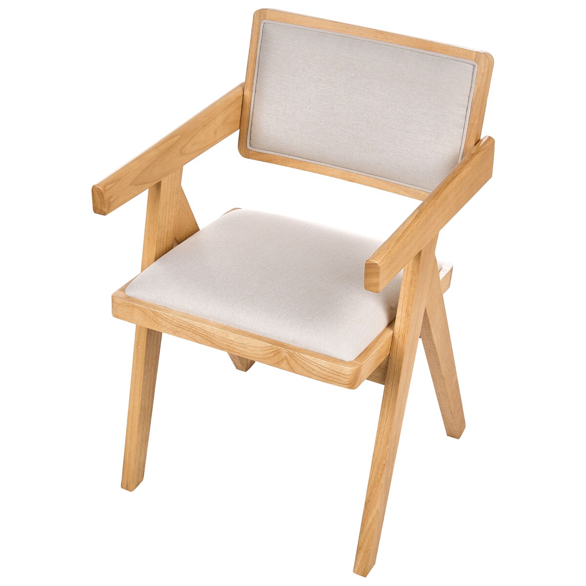 Zestaw 2 krzeseł do jadalni CARMODY Drewno Jasnobrązowy