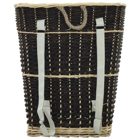 vidaXL Plecak na drewno opałowe, 57x51x69 cm, naturalna wiklina