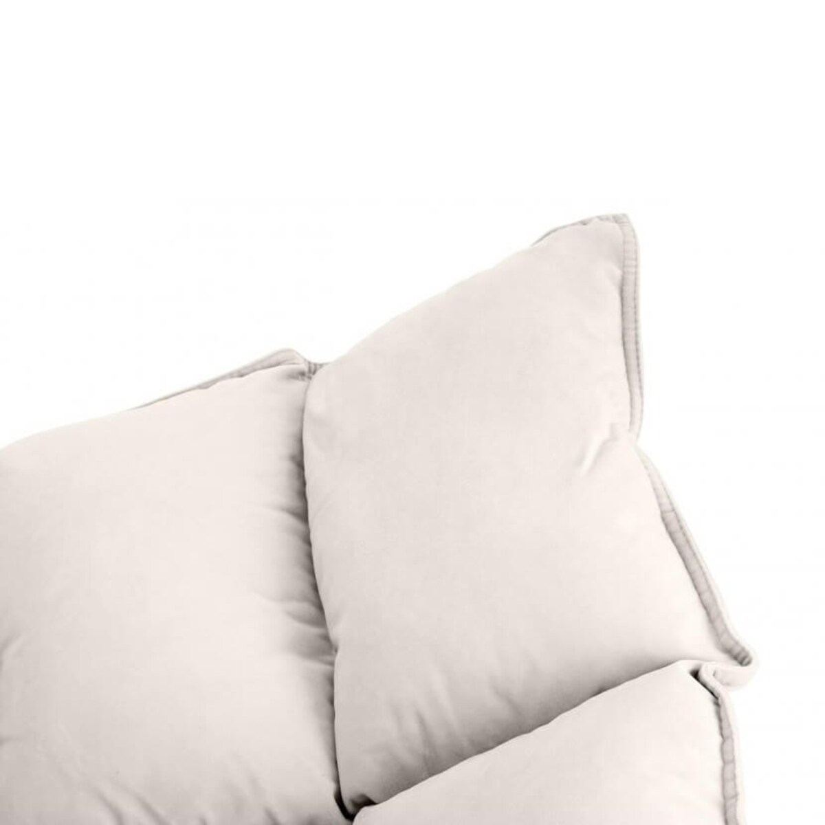 Bujany fotel do salonu Swing velvet KH1301100127 King Home z poduszką beżowy