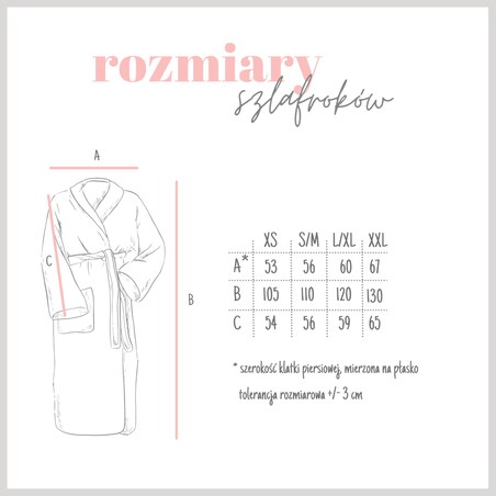 Szlafrok z Kapturem PAULO Świąteczny Czerwony 2XL/3XL