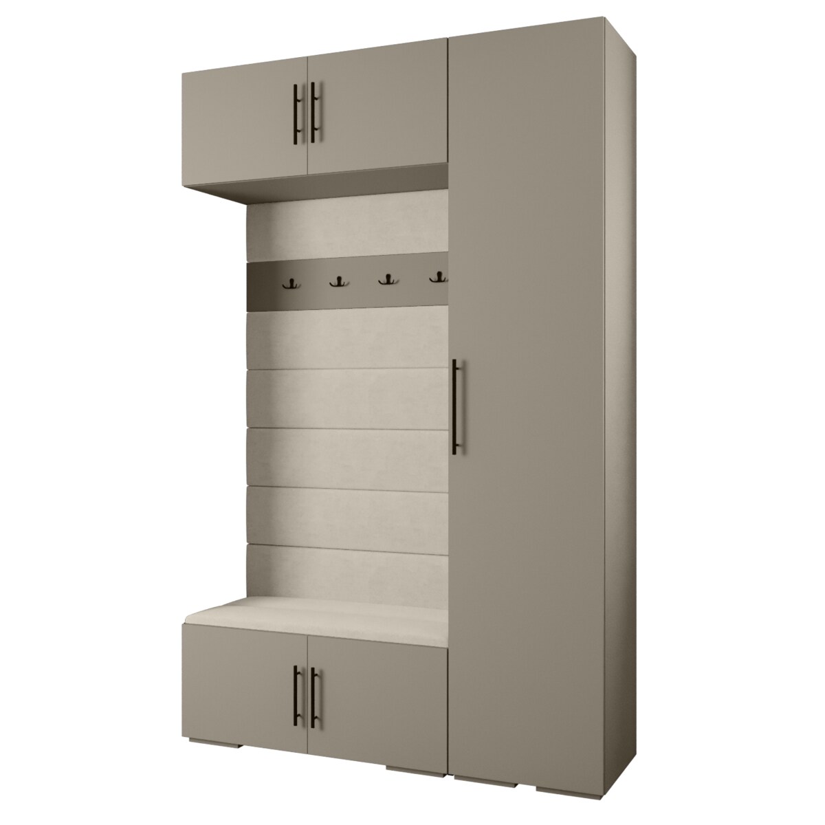 Garderoba do przedpokoju INOVA 3 Z19 kaszmir+czarny+manila02