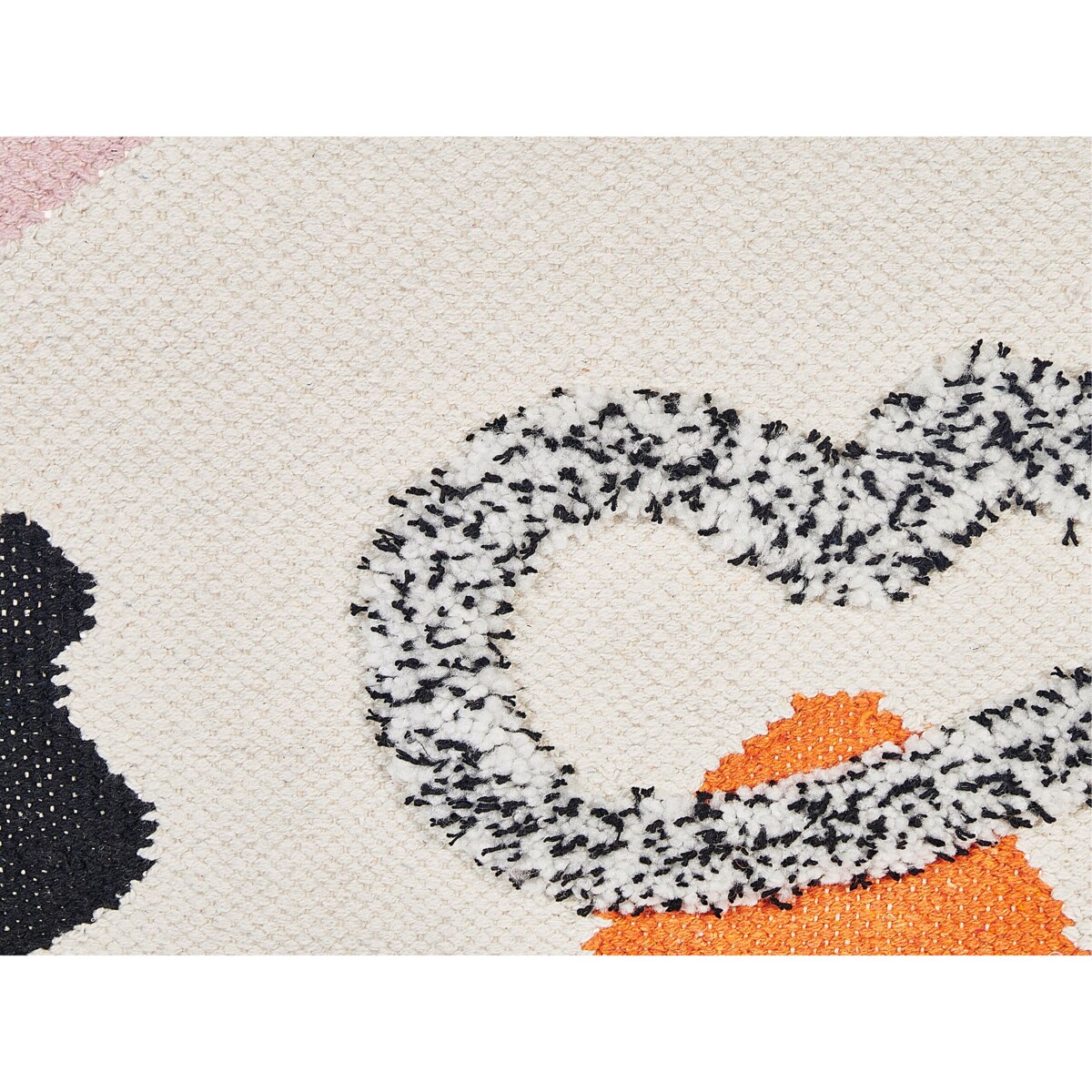 Dekoracja ścienna z frędzlami bawełniana wielokolorowa KALAT