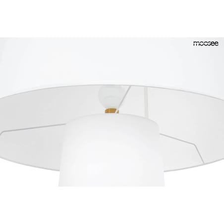 Klasyczna lampa stojąca Kas MSE1501100332 Moosee do przedpokoju biała
