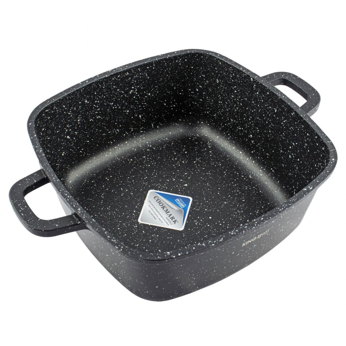 Garnek kwadratowy Z powłoką marmurową 5.5L 26cm indukcja gaz KINGHOFF