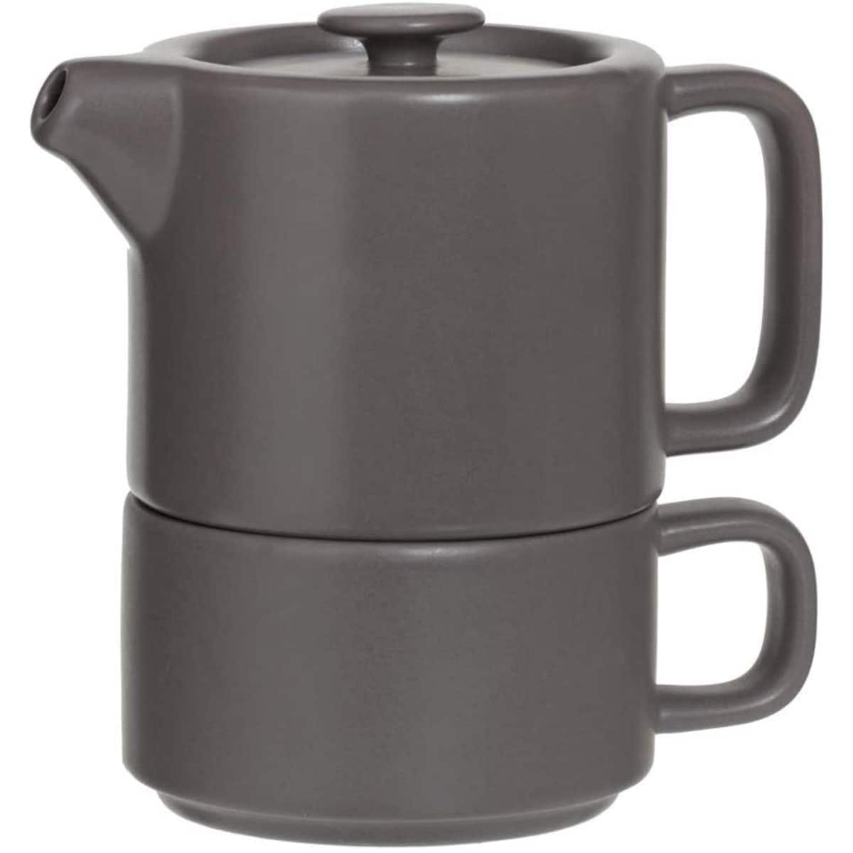 Dzbanek do herbaty z filiżanką NATURAL, 800 ml