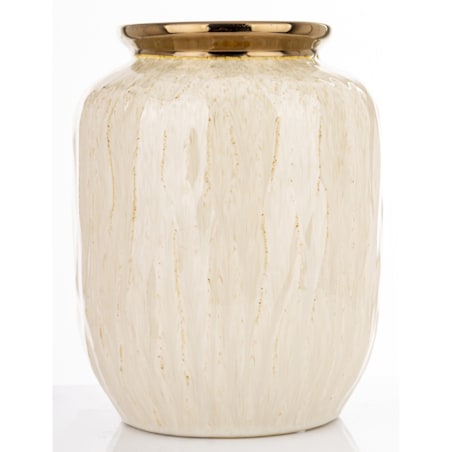 Wazon ceramiczny 27x20x20 cm MEEKE-2 mały biały