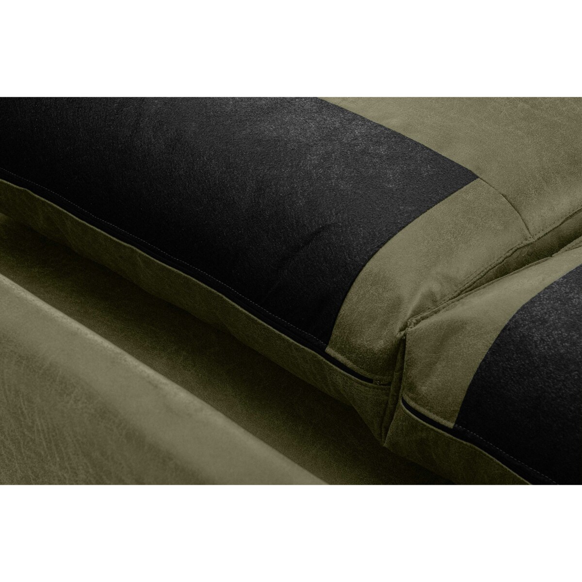 KONSIMO INVIA Narożnik w stylu loft lewy z otomaną zielony