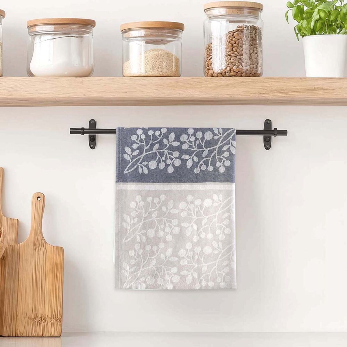 Ścierka bawełniana kuchenna 50x70 Perełka niebieska