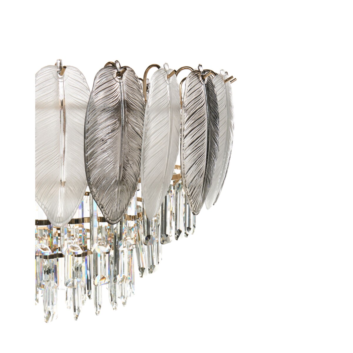 Żyrandol CANAGUA Szkło Mosiężny