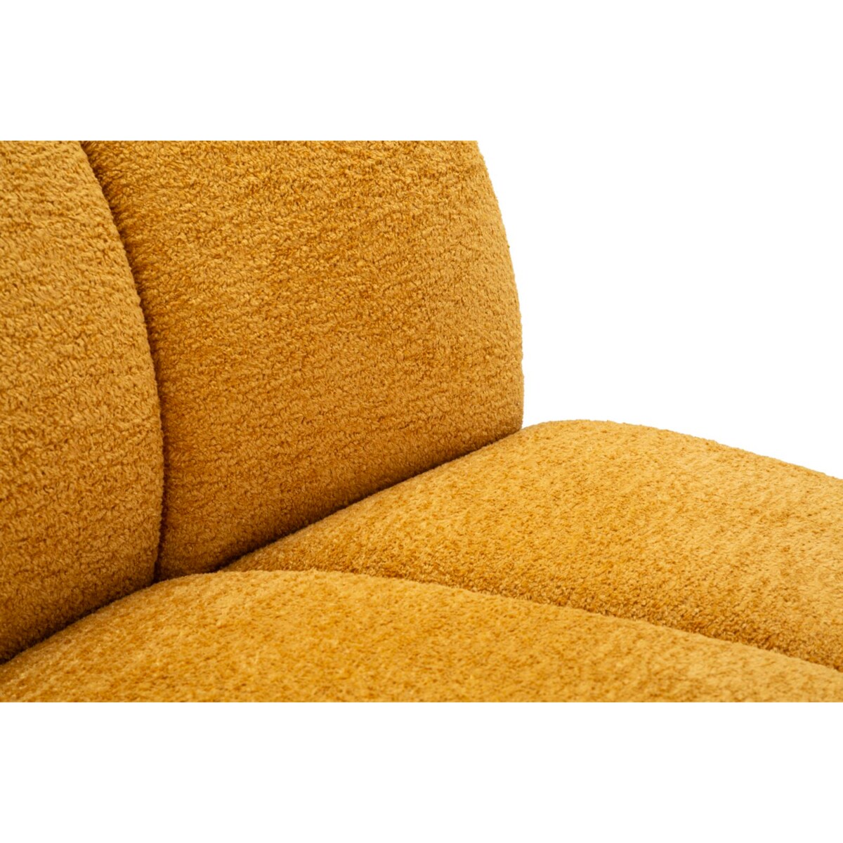 Sofa Ball, kolor musztardowy, poliester i sklejka, 145 x 80 x 69 cm, do salonu, Mauro Ferretti