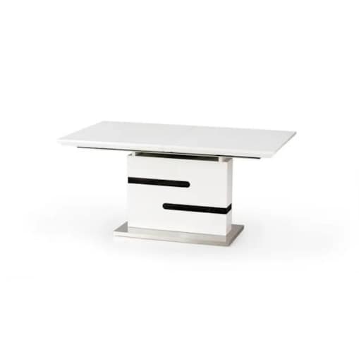 Stół MONACO 160(200)x90 biały/szary rozkładany