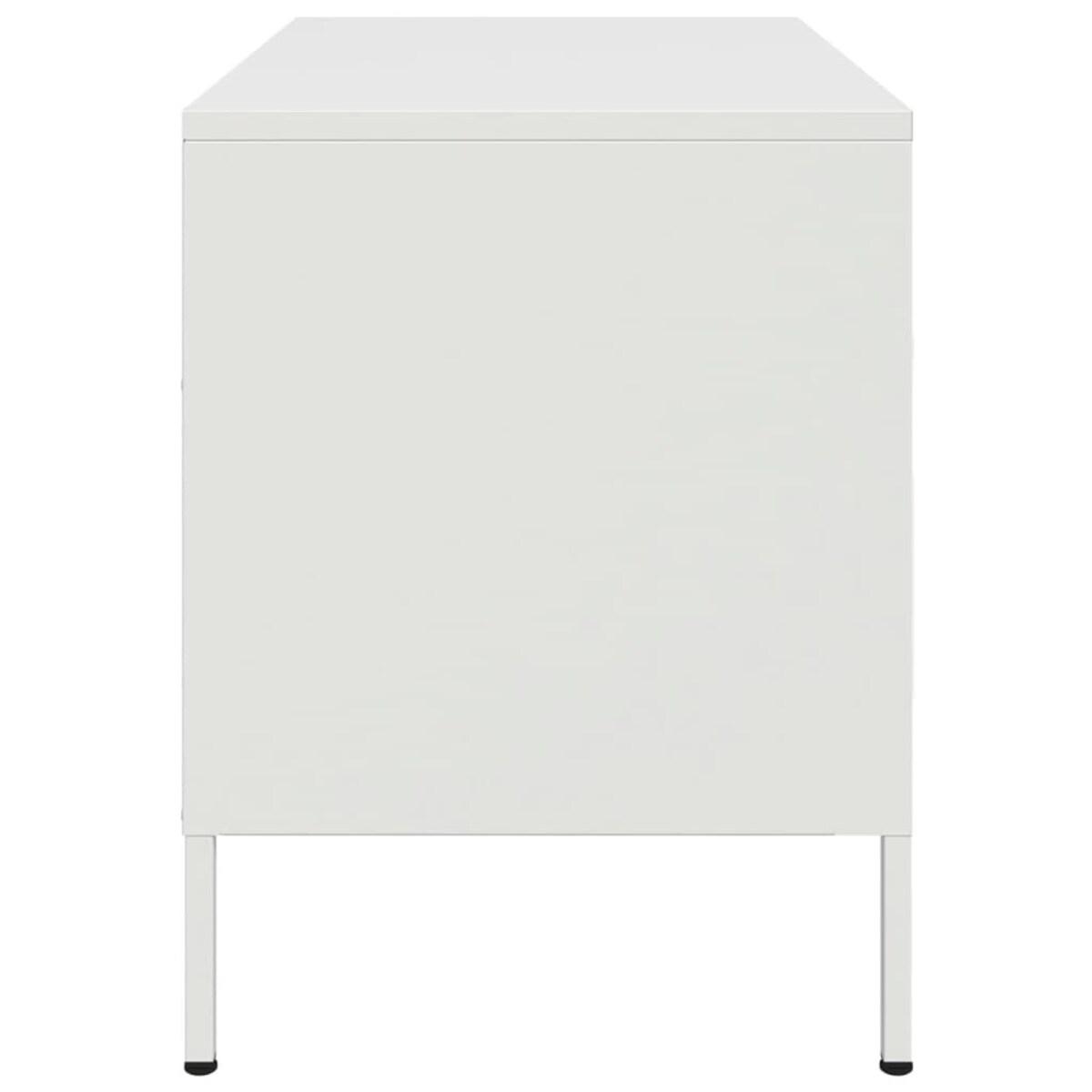 vidaXL Szafka pod telewizor, biała, 68x39x50,5 cm, stalowa