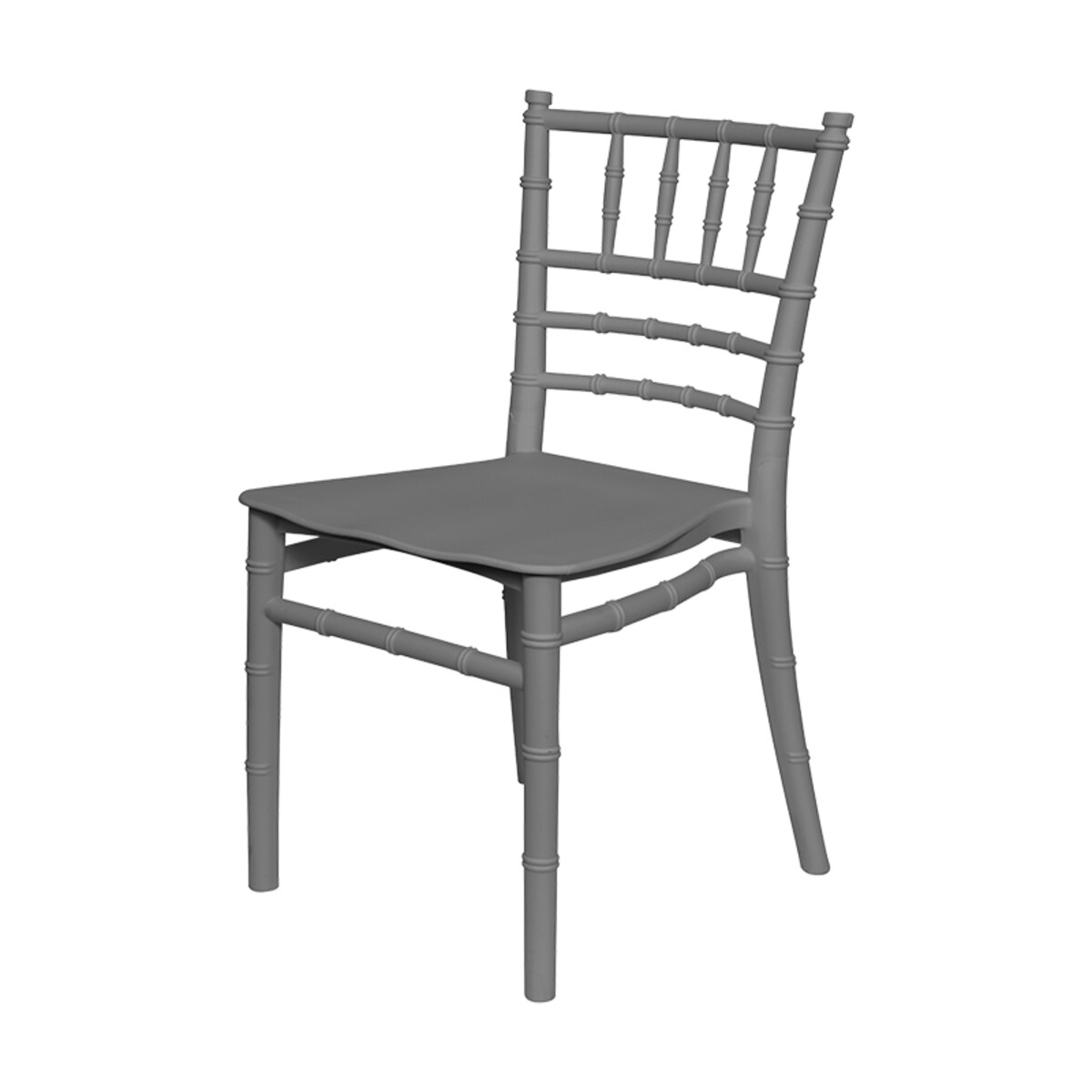 Krzesełko dla dzieci plastikowe z oparciem szare dziecięce