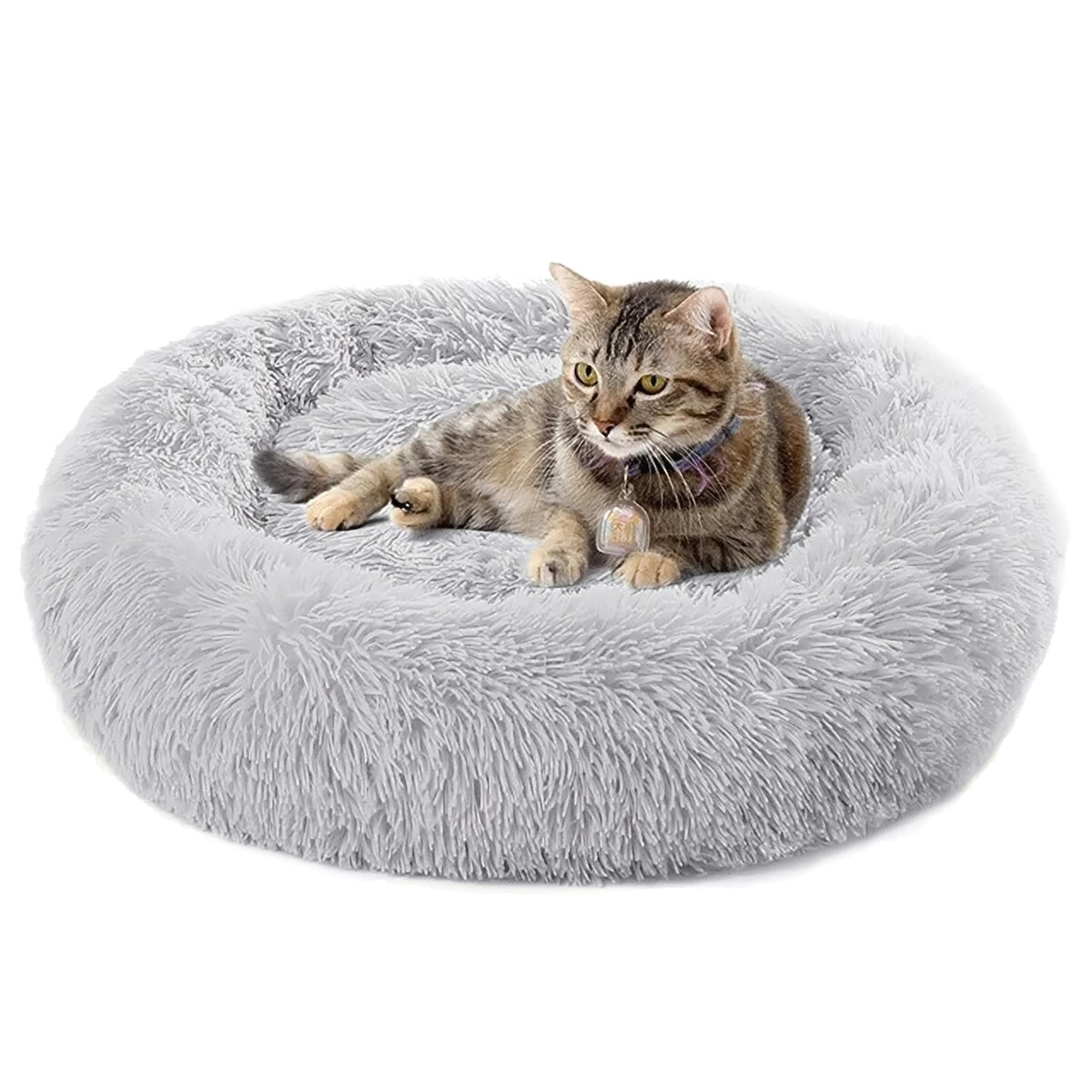PLUSZOWE OKRĄGŁE LEGOWISKO kojec DLA PSA KOTA poduszka posłanie 60x60
