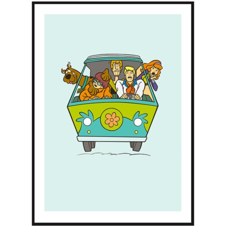 Poster Story, Plakat, Obraz - Scooby Doo the Mystery Machine, wymiary 30 x 42 cm