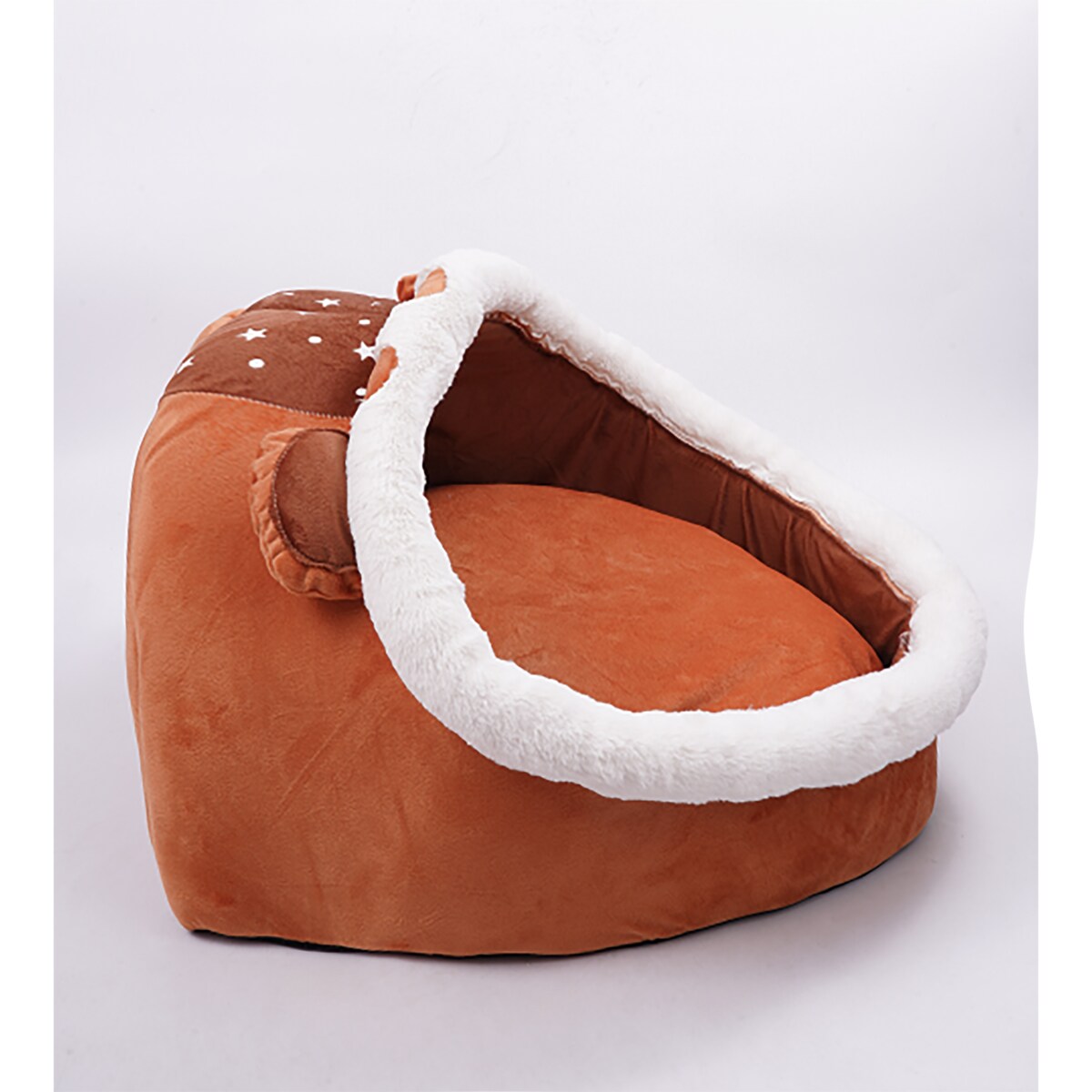 Budka dla kota psa legowisko brązowe