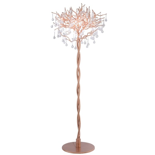 Podłogowa lampa stojąca Icicle 232-11 Zumaline drzewo z kryształkami mosiądz