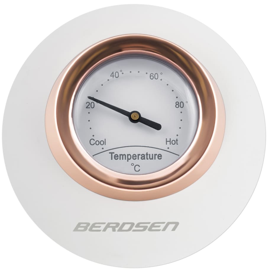 Czajnik elektryczny z termometrem 1,7L Berdsen biały