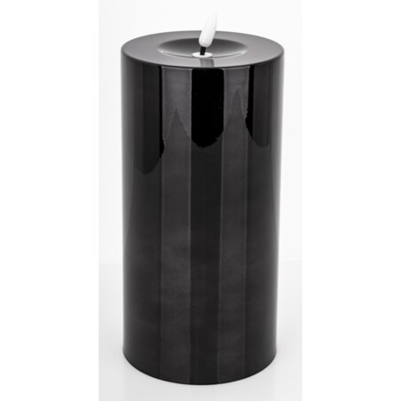Świeca LED z tworzywa sztucznego Timer 22x10x10 cm BATTI-2 big czarna