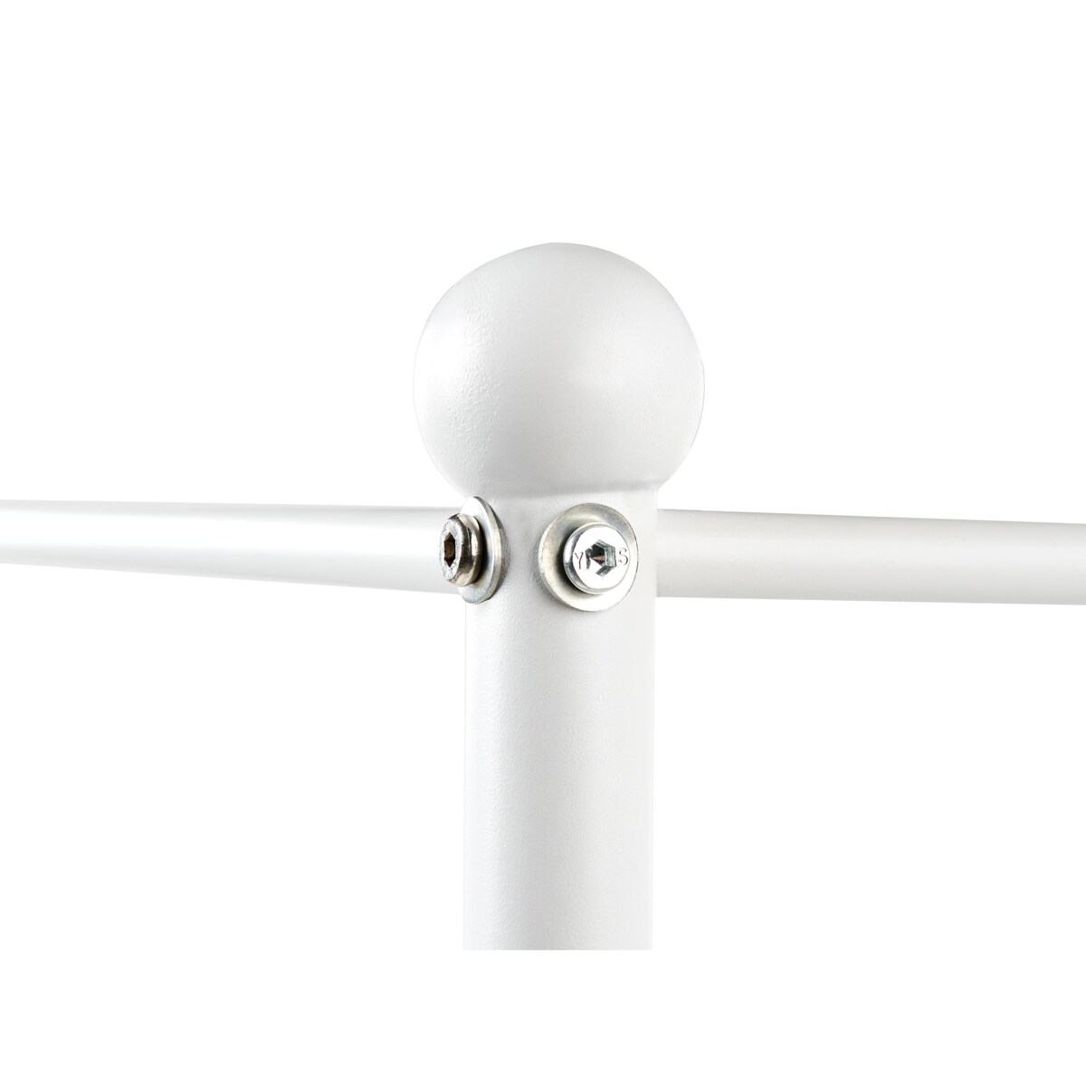 Łóżko z baldachimem Metal SORMERY 90 x 200 cm Biały