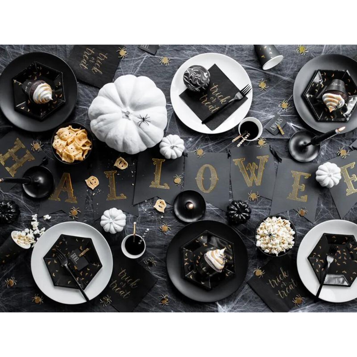 Baner Halloween, czarny, 20x175cm