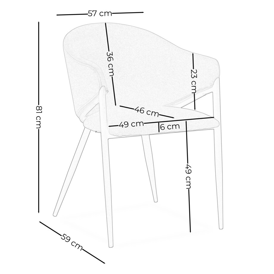 Krzesło tapicerowane do salonu welurowe GLAMOUR szare