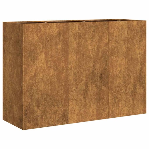 vidaXL Doniczka Rusty 120x40x80 cm Stal nierdzewna