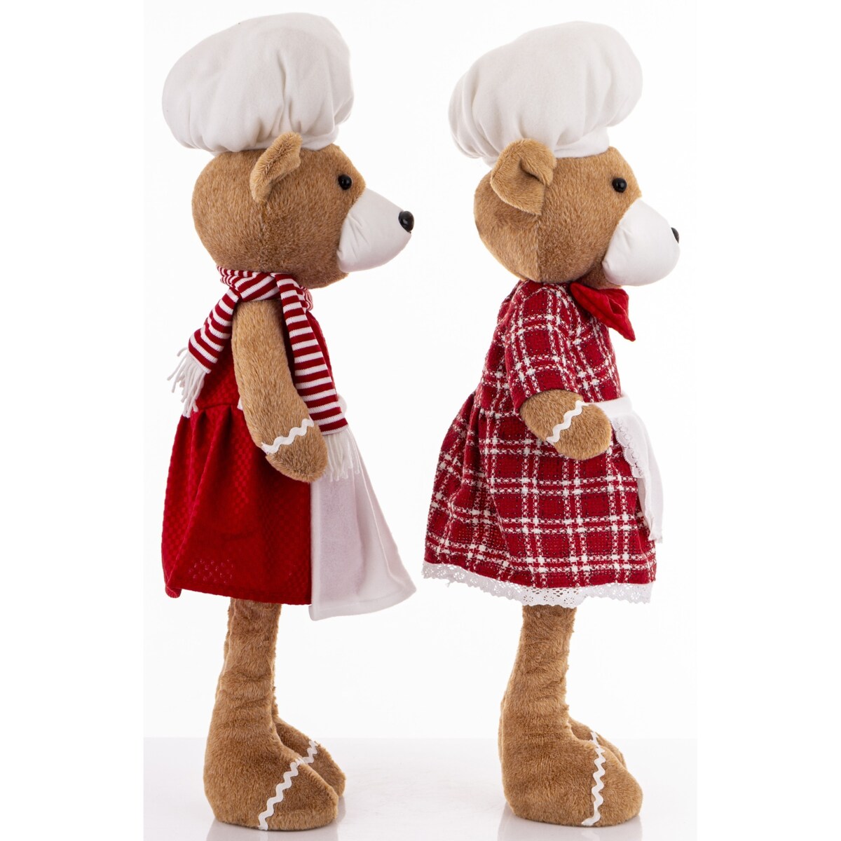 Figurki - 2 miśki w kucharskich ubrankach 75x32x22 cm CUOCHI