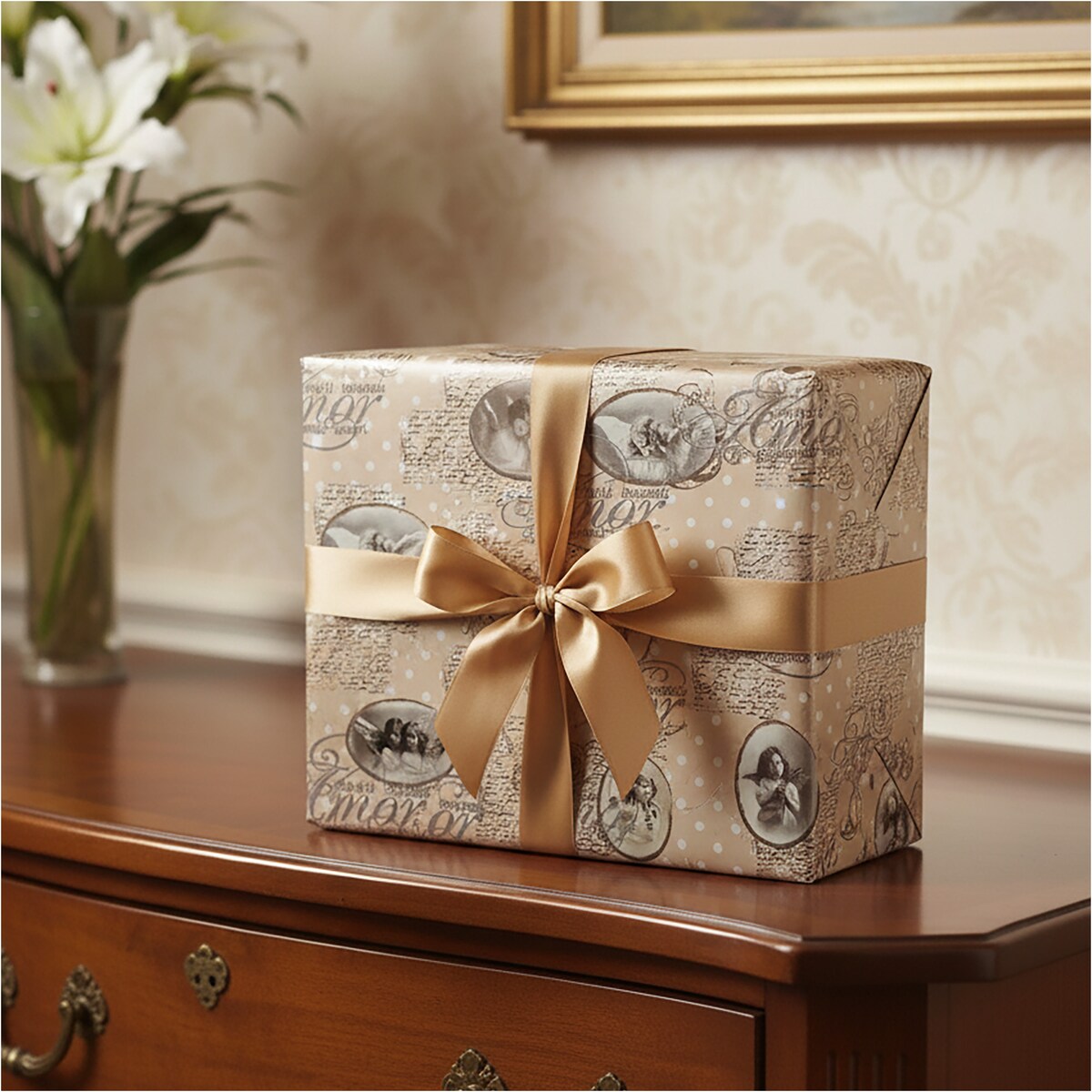 Papier do pakowania prezentów 25 METRÓW MEGAROLKA Świąteczny Do Paczek Ozdobny