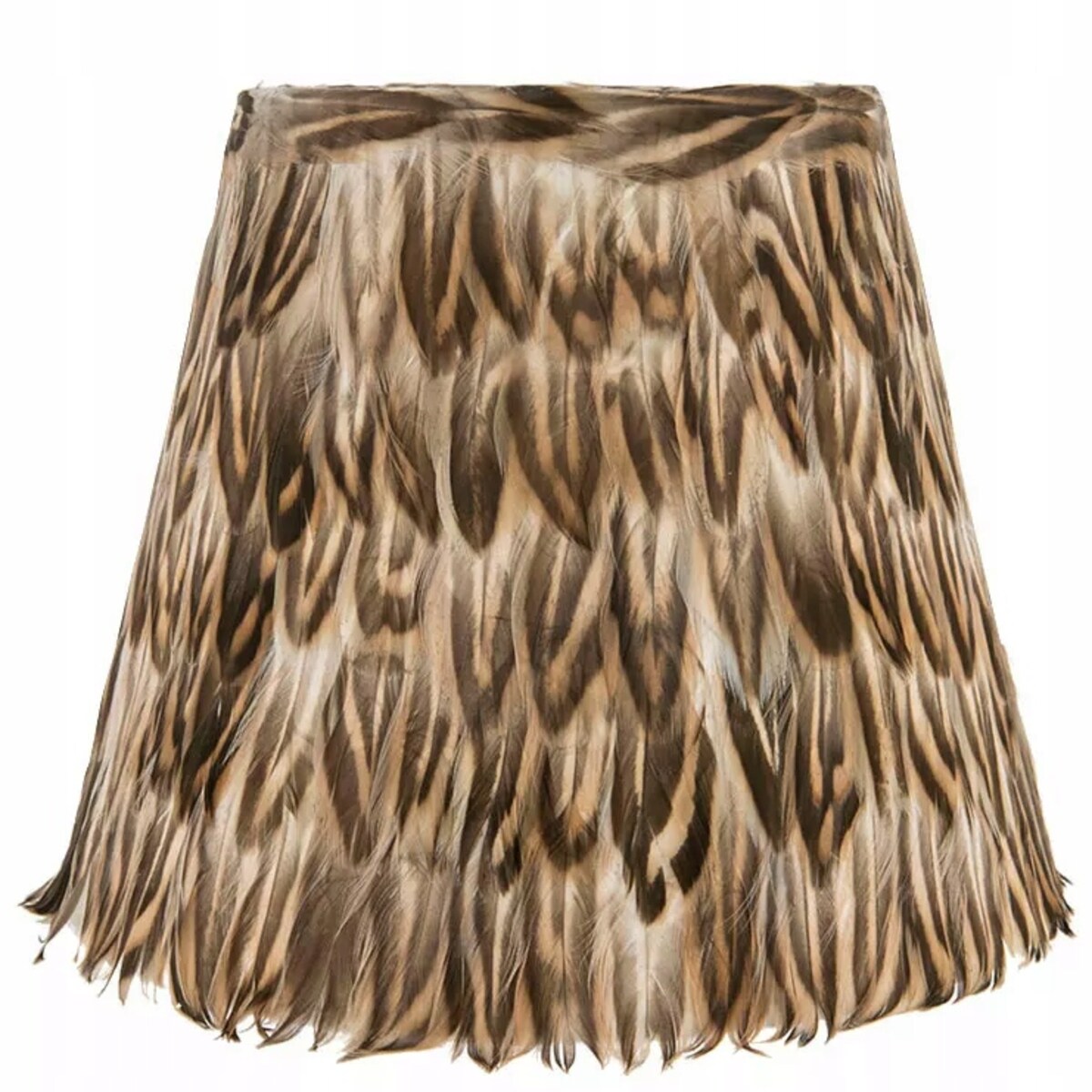 ABAŻUR DO LAMPY STOJĄCEJ BOHO naturalne pióra klosz na lampe 21cm