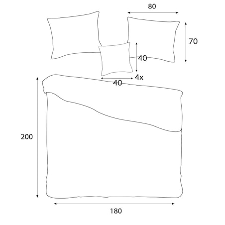 Pościel bambusowa satyna bawełniana 180x200 Bamboo paski, szara