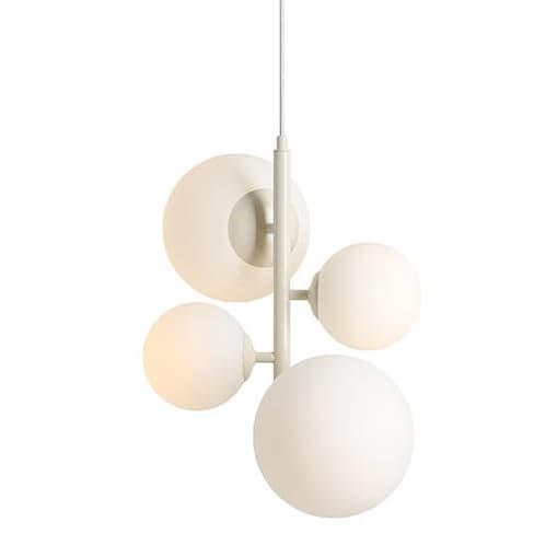 Wisząca lampa molekułowa Bloom 1091L9 Aldex kule ball białe kremowe