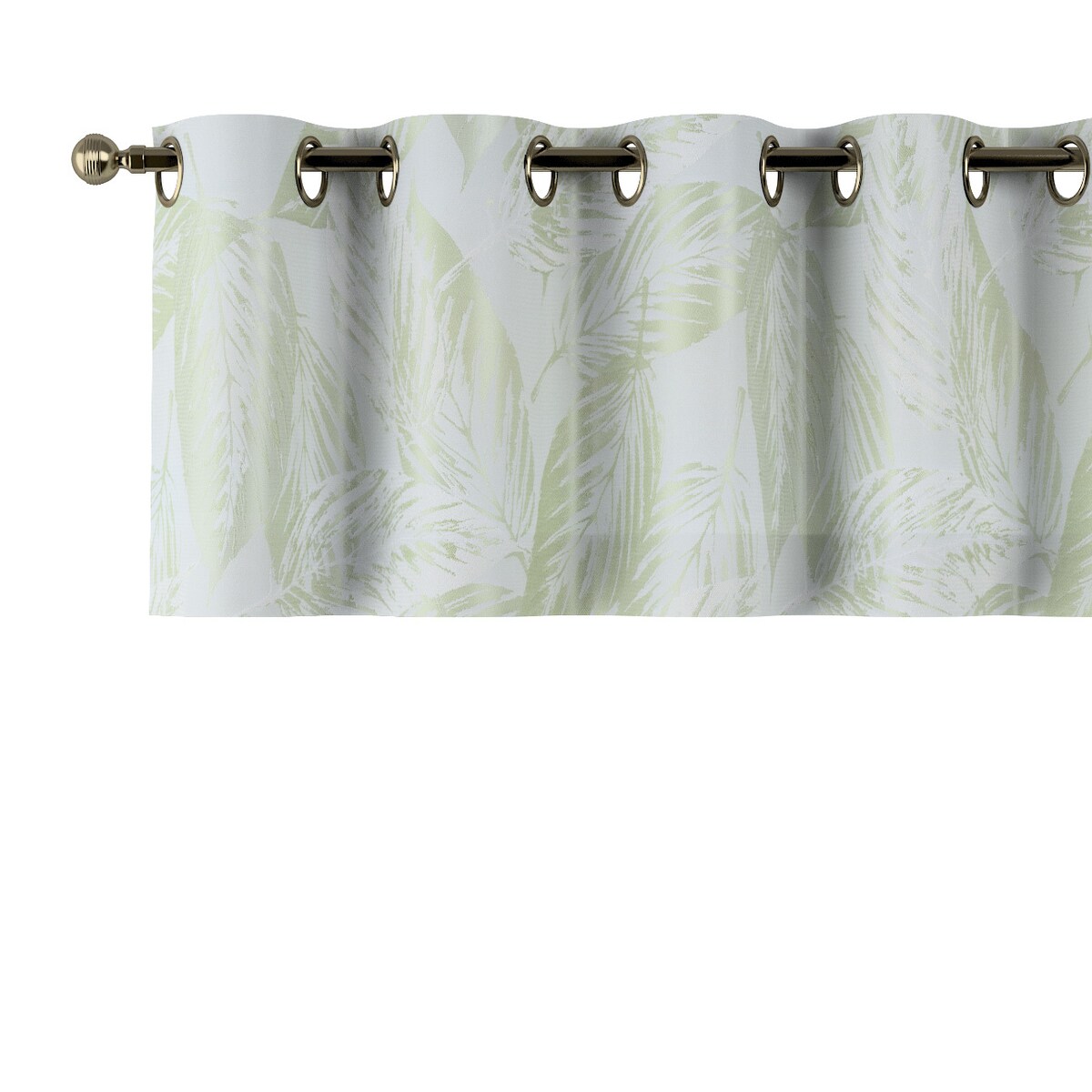 Lambrekin na kółkach 390x40 zielone liście