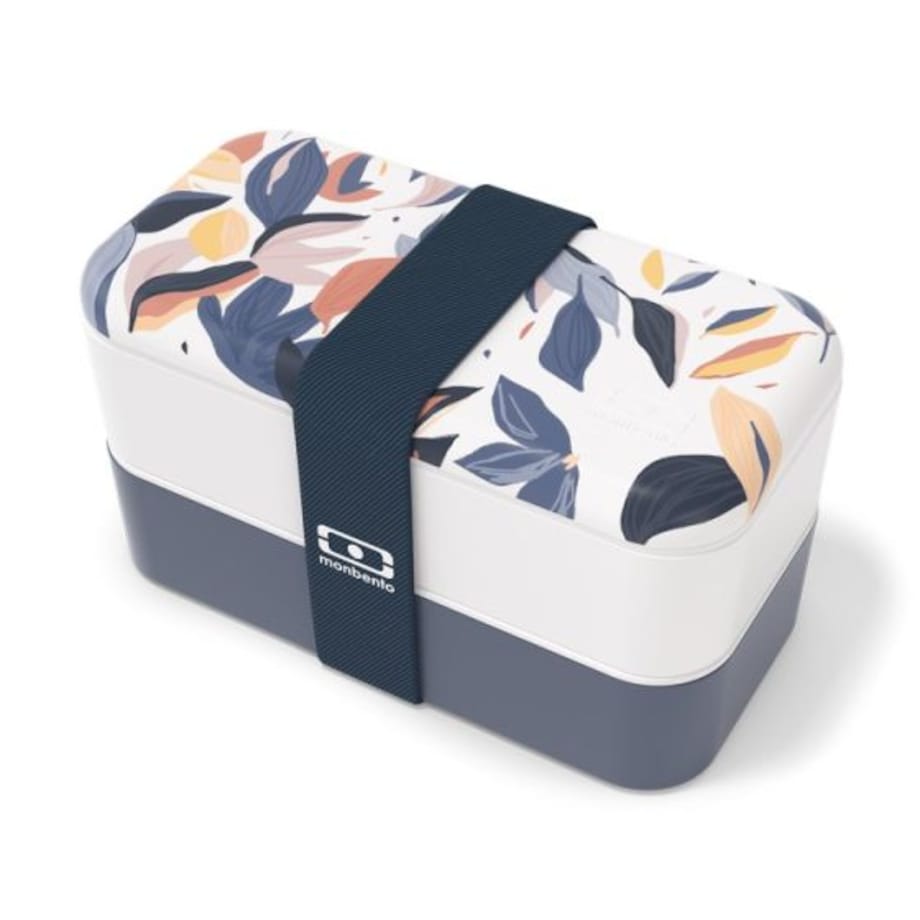 Lunchbox Bento Original Graphic Blue Vegetal Monbento