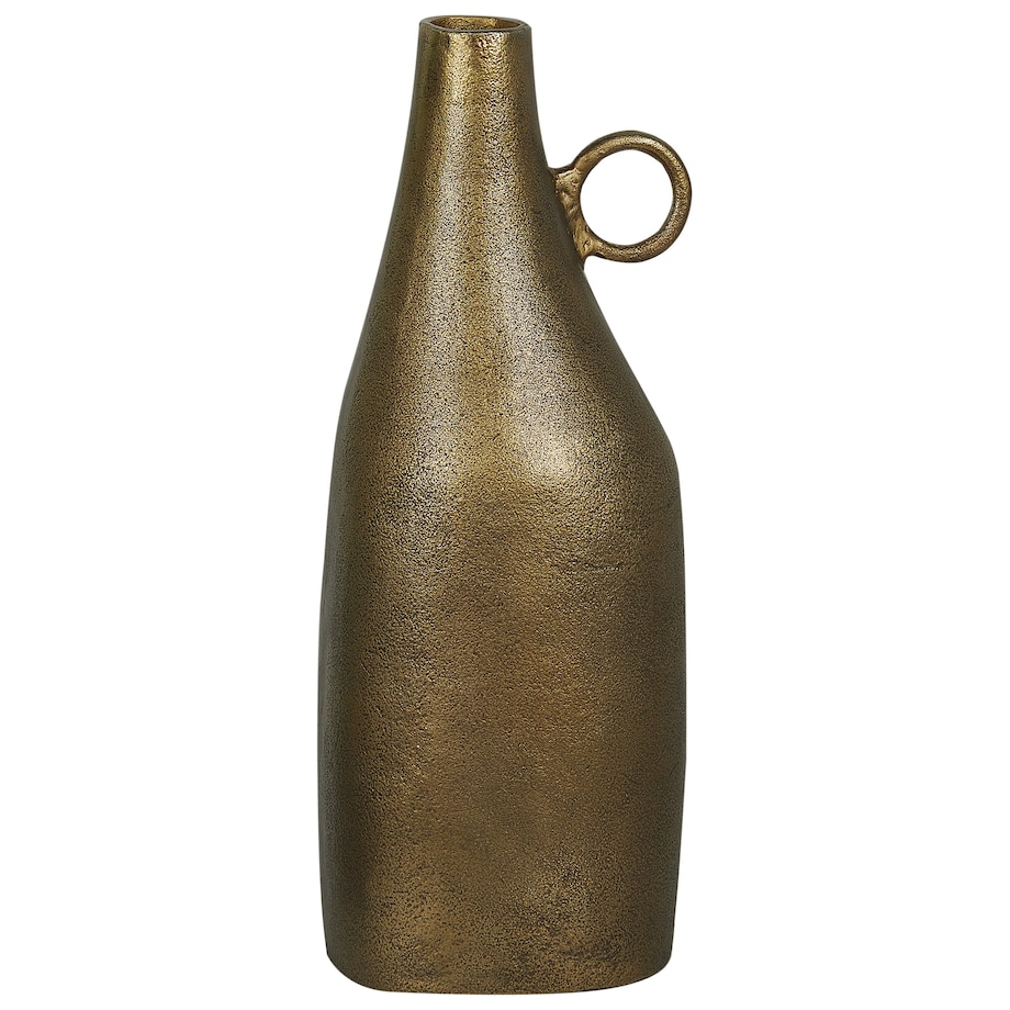 Wazon dekoracyjny SAMBHAR Metal 46 cm Mosiężny