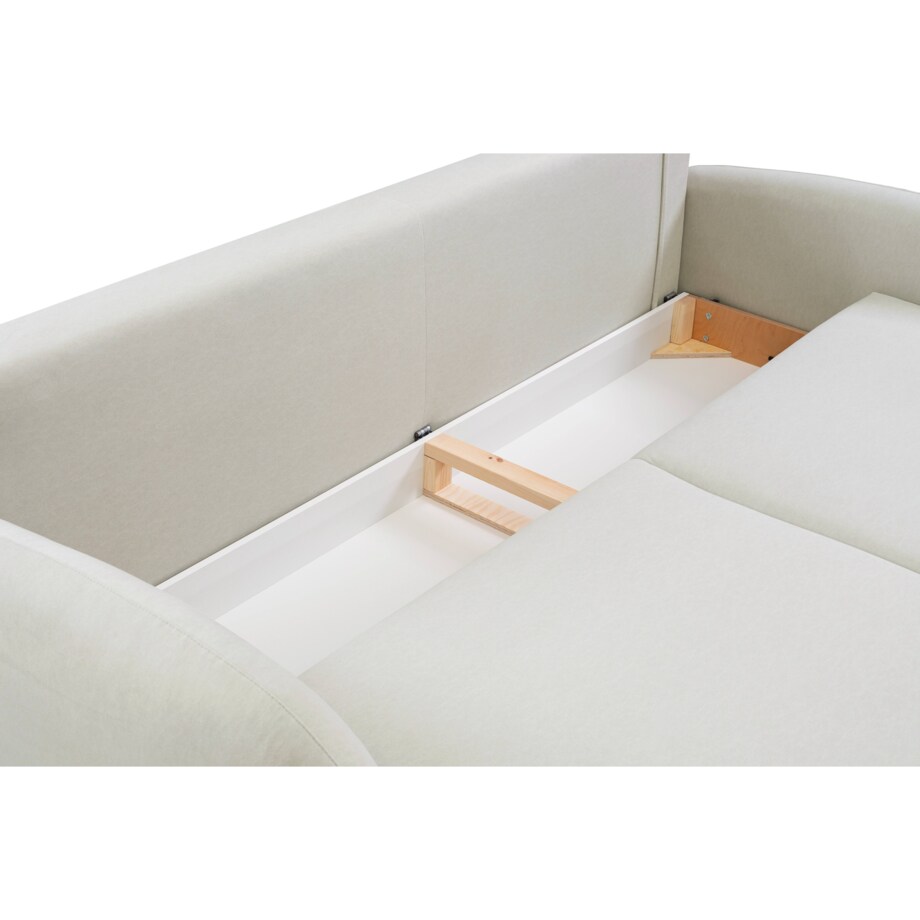 Nowoczesna sofa z funkcją spania SOFTI BEŻOWA