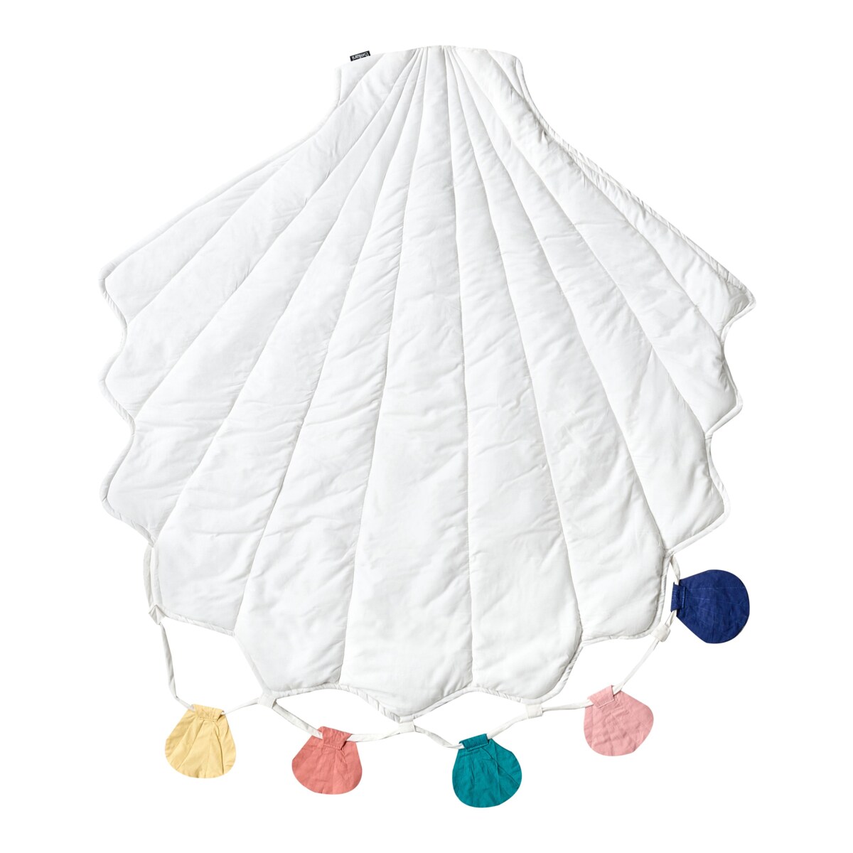 Mata do zabawy muszla 110 x 110 cm biała KADMEA