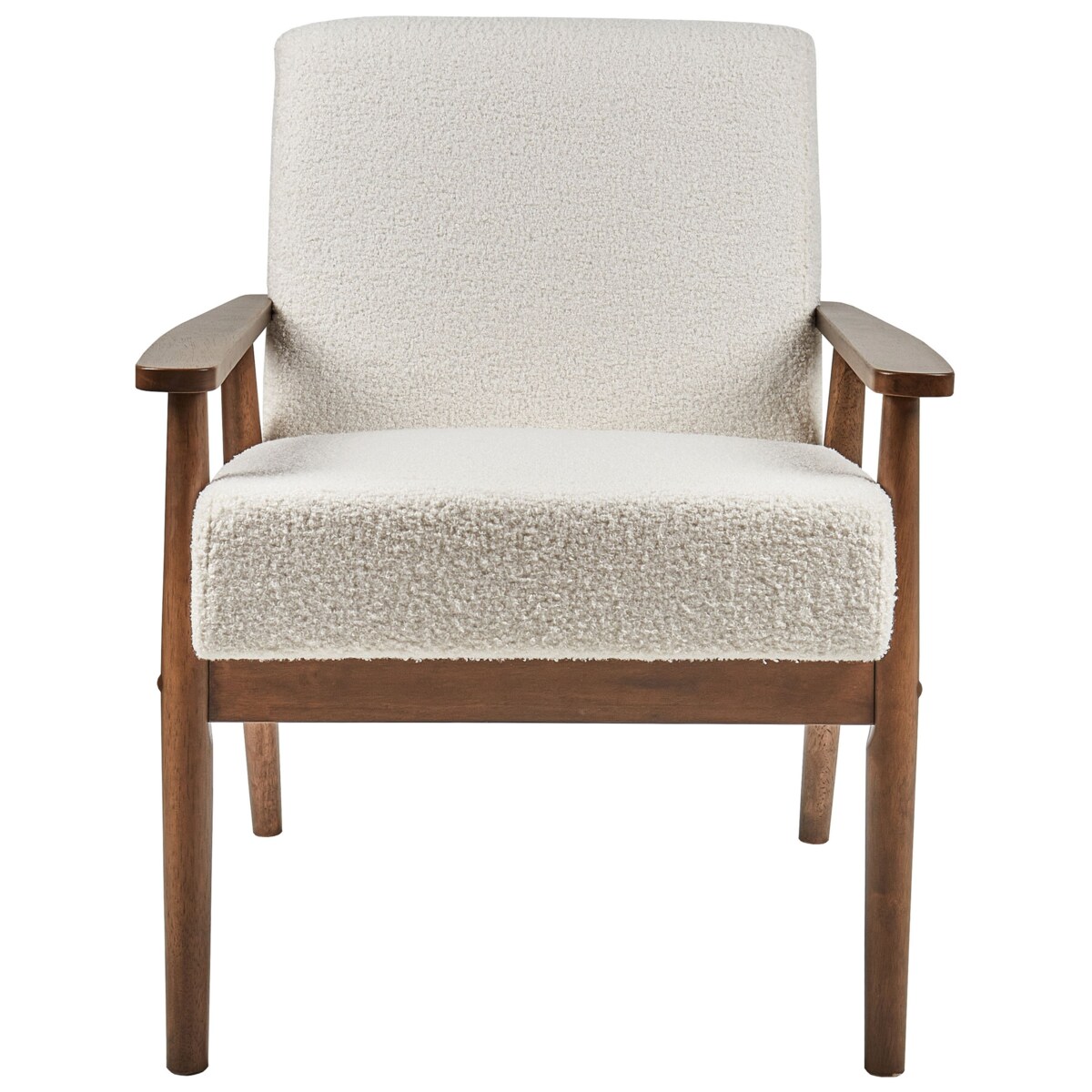 Fotel ESRUM Boucle Złamana biel