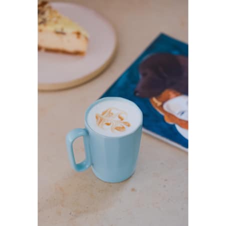 Dwa kubki ceramiczne z uszkiem 250 ml Fuori miętowe 30053
