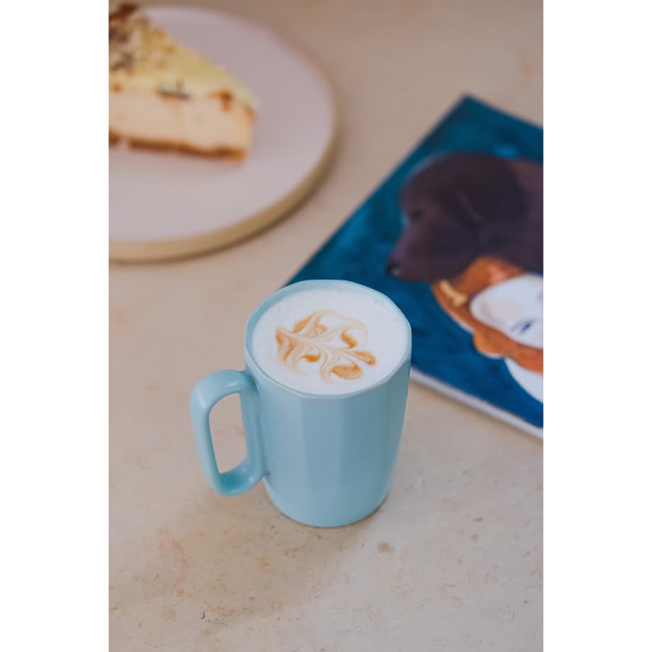 Dwa kubki ceramiczne z uszkiem 250 ml Fuori miętowe 30053