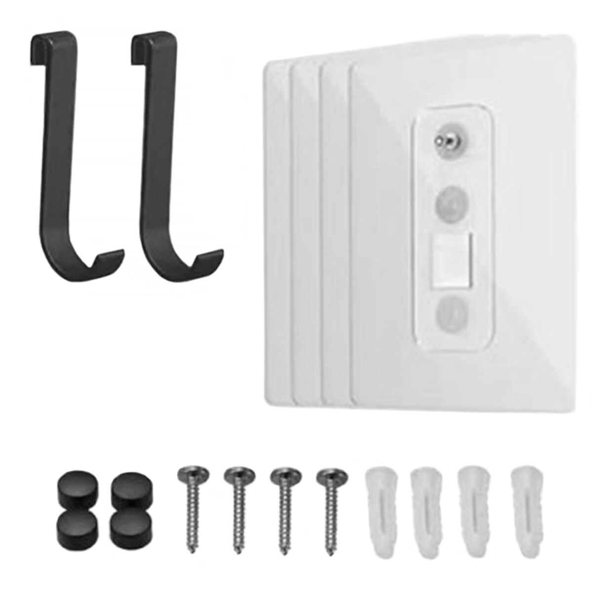 Półka Łazienkowa pod prysznic 2 Sztuki, Czarna