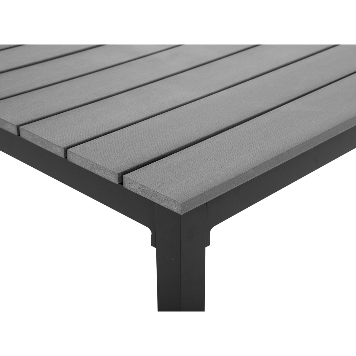 Stół ogrodowy szary 95 x 95 cm PRATO
