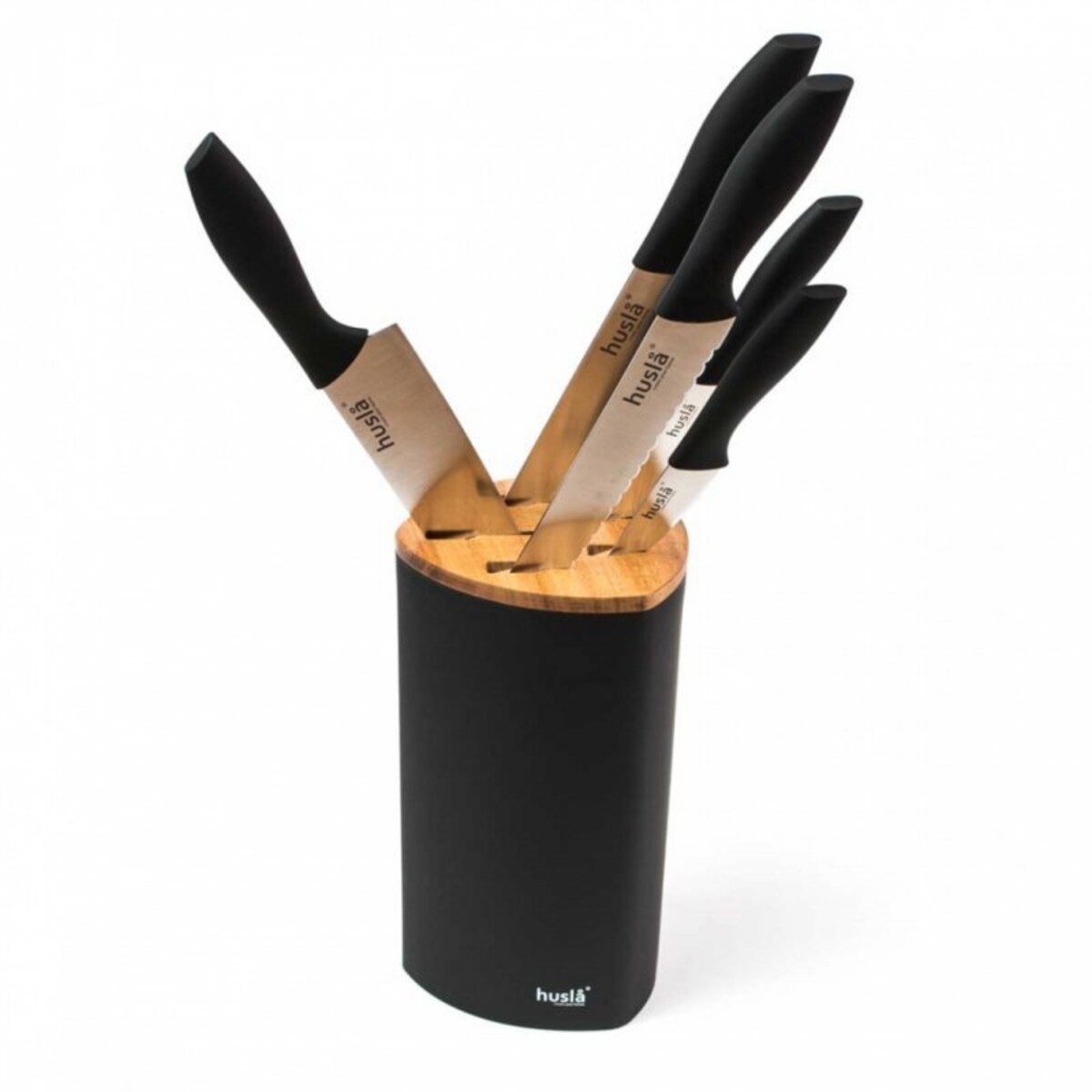 Zestaw 5 Noży Kuchennych W Bloku Husla 73963