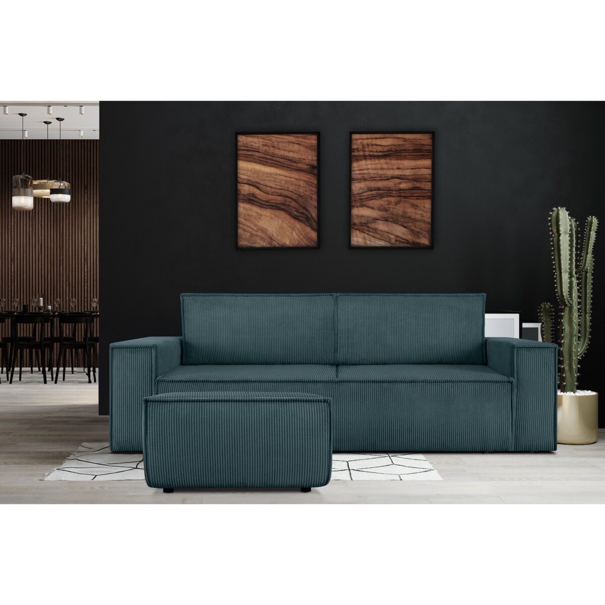 KONSIMO NAPI Puf, kolor niebieski