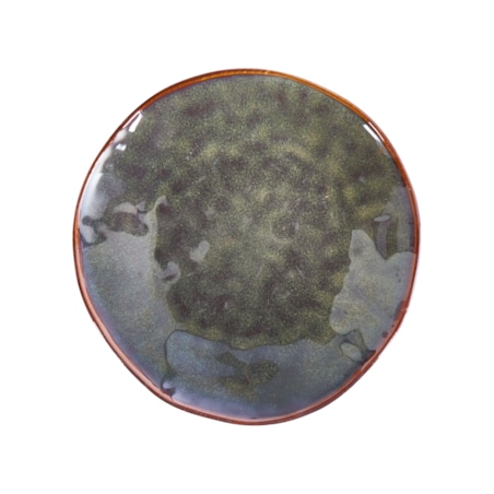 Zestaw 8 małych talerzy THYME Kamionka Ciemnozielony