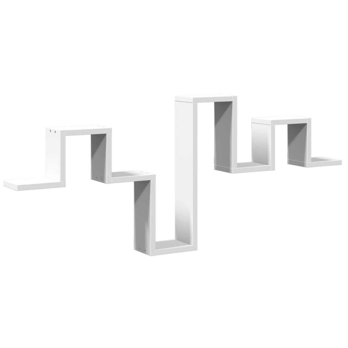 vidaXL Półka wisząca, biała, 104,5x10x43 cm, materiał drewnopochodny