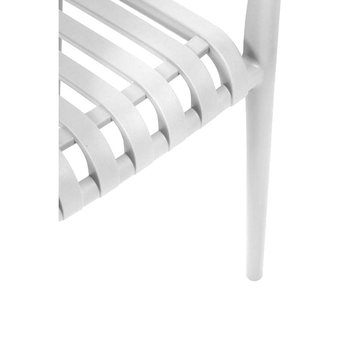 MODESTO krzesło Strips białe - polipropylen